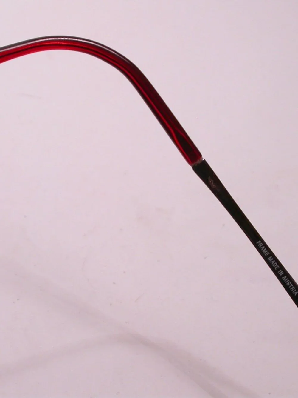 Silhouette Titan Flat Red Clear Light Weight Eyeglasses Made in Austria